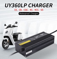 Chargeur de batterie au lithium étanche 360W pour panneau solaire voiturette de golf AGV 12A entrée 8A sortie 24V 36V pour batterie lithium-ion-AU