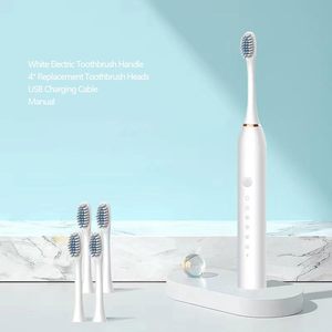 Brosse à dents électrique sonique de voyage, étanche IPX7, rechargeable par USB, 6 positions intelligentes, poils souples pour adultes, 15 - Product Image 2