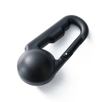 Mosquetón Multifuncional Portátil para Montañismo, Termómetro, Brújula, Material ABS, Capacidad de Carga de 2 kg