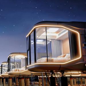 Maison capsule de luxe à 2 étages de 50 m², maison préfabriquée en conteneur double, 2 chambres avec balcon - Product Image 2