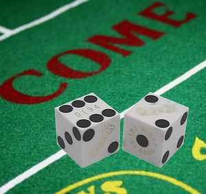 ลูกเต๋าคาสิโนลาสเวกัสสีดำและขาว2024ตรงกับหมายเลขโลโก้ที่กำหนดขนาด - Product Image 4