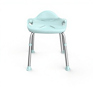 Taburete de Ducha KS Home de Aleación de Aluminio, Altura Ajustable, Forma de Manzana, Asiento de Inodoro de 48.6 cm de Ancho y 51-61 cm de Altura - Product Image 1