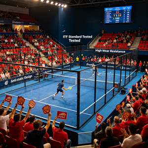 Terrain de padel <span class=keywords><strong>en</strong></span> <span class=keywords><strong>gazon</strong></span> artificiel 12 mm, haute densité, écologique, résistant aux UV, norme ITF, faible absorption des chocs - Product Image 4