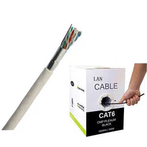 Geschirmtes Twisted Pair Ftp Cat6 Netzwerk kabel 100/305m Ftp Cat6 Lnc Kabel & Outdoor Ftp Cat6 Lnc Kabel mit Fabrik preis Innen