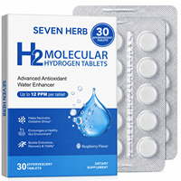 30 Comprimés d'hydrogène moléculaire H2 à 12 PPM, Complément d'eau antioxydante avancée compatible Keto, pour le soutien du métabolisme