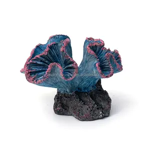 थोक कृत्रिम मूंगा मोती गृह सजावट मूर्तिकला समुद्र पौधों राल मूंगा