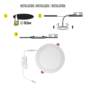 Faretto LED da Incasso 20 Watt 1800 Lumen 3000K - Product Image 6