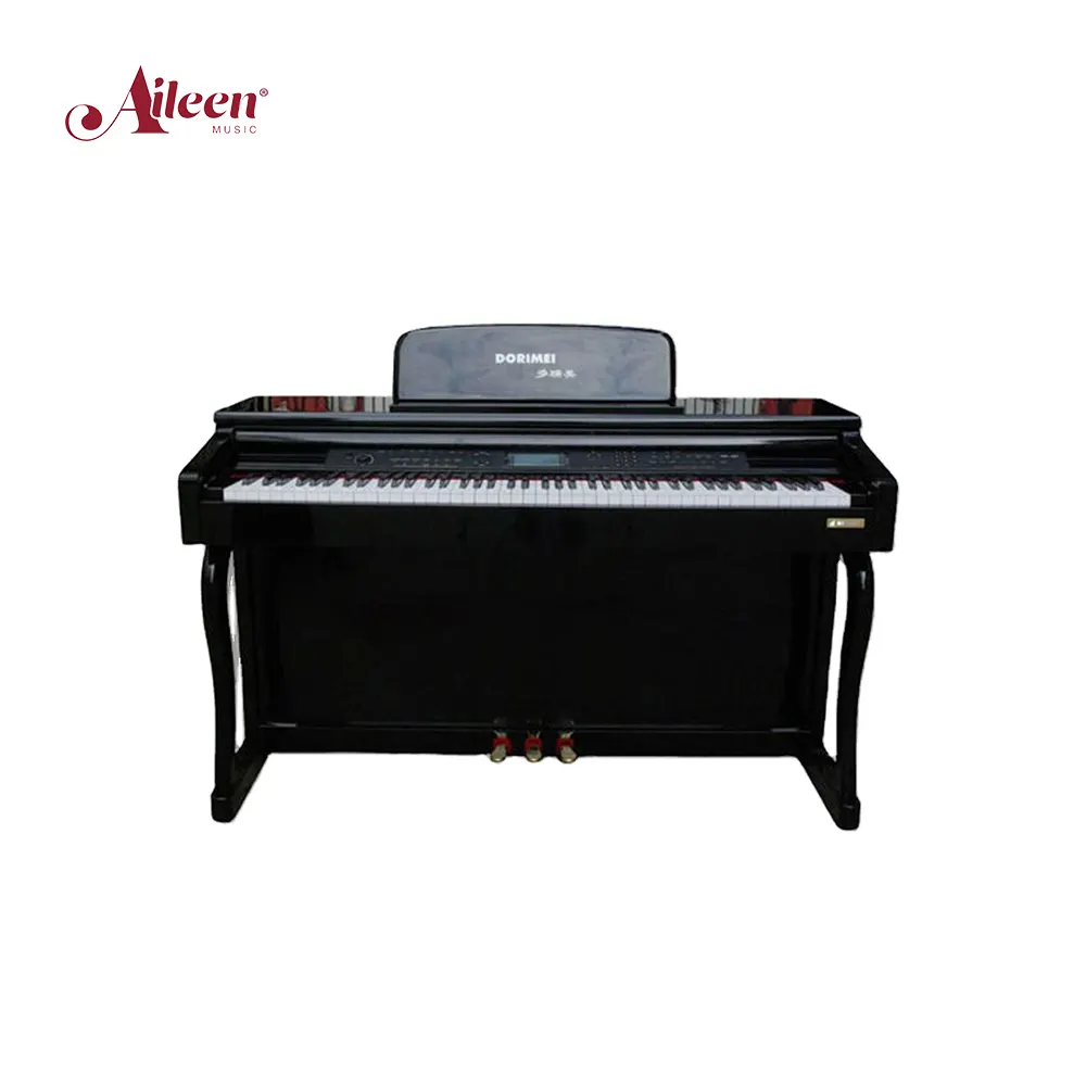 डिजिटल पियानो 88 चाबियाँ/काले पोलिश ईमानदार पियानो/इलेक्ट्रॉनिक पियानो (DP606)