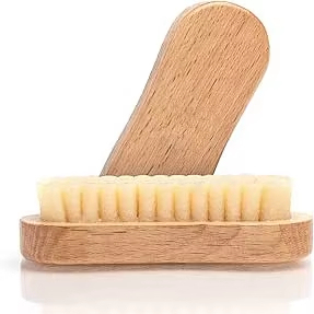 <span class=keywords><strong>Brosse</strong></span> pour daim et <span class=keywords><strong>nubuck</strong></span> avec manche en hêtre, fabriquée avec du crêpe naturel, écologique et portable, nettoie en toute sécurité le daim et le <span class=keywords><strong>nubuck</strong></span> - Product Image 2