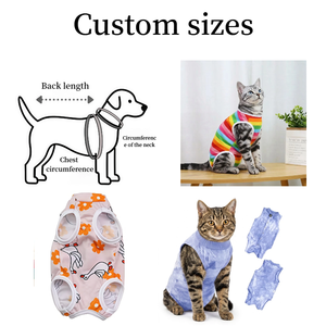 Combinaison de récupération post-chirurgie pour chien, douce, respirante, imprimée, à couverture intégrale, anti-léchage, pour chiens de petite et moyenne taille - Product Image 2