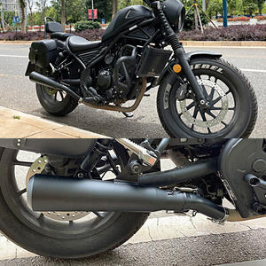 Tubo de Escape de Acero Inoxidable para Motocicleta <span class=keywords><strong>Honda</strong></span> Rebel1100 500 CMX500 2017 2018 2019 <span class=keywords><strong>2021</strong></span>, Estilo Caballero Negro - Product Image 6