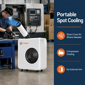 Top Quality No-Installation Integrated Mobile Spot <b>Cooler</b> Machine 1800W Industrial Air Conditioner for Outdoor Picnic Low Invest - Product Image 3