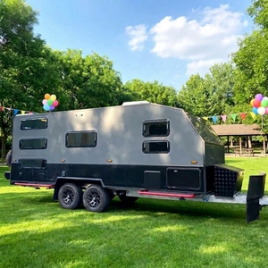 CAMPTRL Leisure <span class=keywords><strong>Camper</strong></span>, Caravana Híbrida Todoterreno de 17 pies con Dos Literas, para Aventuras y Campamentos - Product Image 1