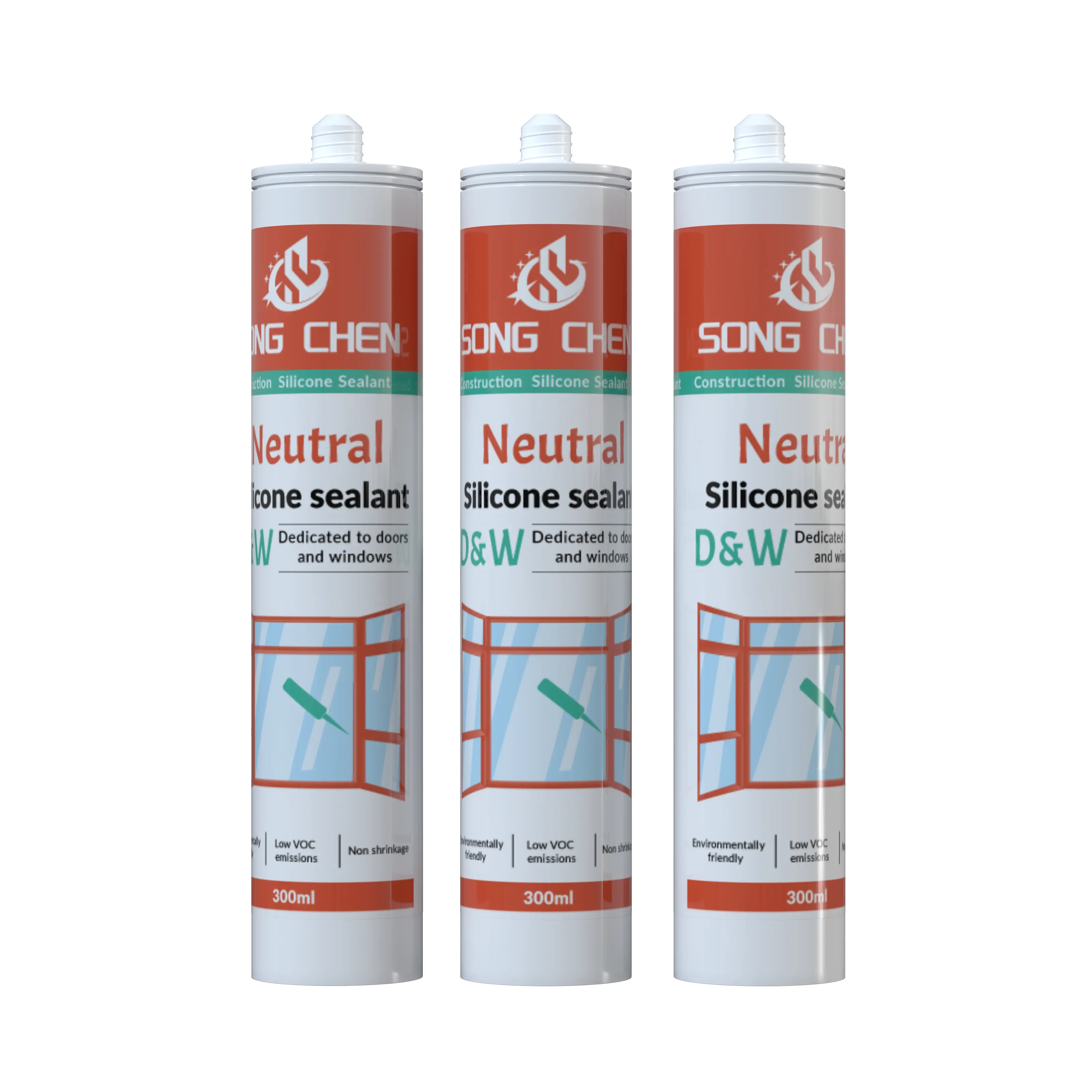SC-D&W one-component neutral silicone sealant UV degradation resistant weatherproof strong bonding outdoor silicone sealant