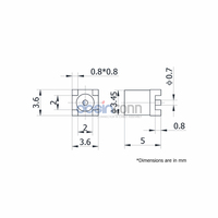 Conector SMP de Montaje Superficial con Detención Limitada, Conector SMP para PCB, DC-26.5GHz 40Ghz, Conector SMP GPO Macho Recto para PCB