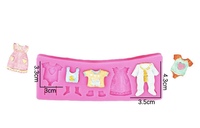 6er Pack Niedliche Baby Silikon Fondant form Baby party Kuchen Dekorations werkzeuge Cupcake Silikon formen für Fondant Kuchen Zucker Süßigkeiten