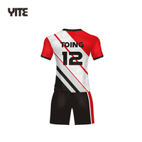 Ensemble de Football professionnel personnalisé avec maillot, uniformes de Club personnel, ensemble de Football à manches courtes, uniforme sublimation, 2022