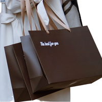 Luxus-Kleidungsgeschäft Tragetasche Individualisierte Kosmetik-Geschenktasche Einkaufstasche für Herren und Damen Biologisch Abbaubare Papiertüte mit Bandgriff