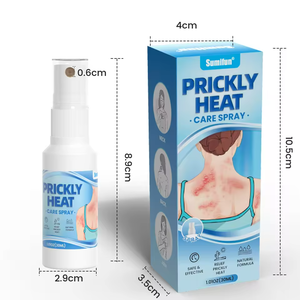 Sumifun Private Label <span class=keywords><strong>Prickly</strong></span> <span class=keywords><strong>Heat</strong></span> Powder Spray Rinfrescante per Pelle Secca con Vitamina E e Ingredienti Erboristici 30mL - Sollievo dal Dolore e Cura della Salute - Product Image 6