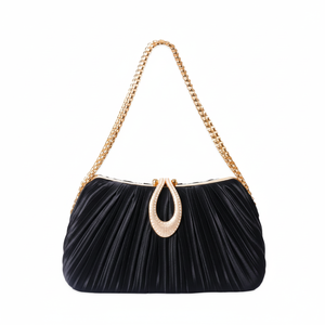 กระเป๋าคลัทช์อะคริลิครูปครึ่งวงกลมสำหรับผู้หญิง ประดับคริสตัล งานแต่งงาน งานพรอม งานเลี้ยง  วัสดุสำหรับทำกระเป๋าขายส่ง - Product Image 1