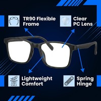 Monture Optique Personnalisable Homme Femme Gaming Affaires Étude Confort Durable K504-11 Prête pour Verres Correcteurs