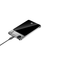 Paket Baterai 10000mAh 3 in 1 Pengisian Daya Nirkabel untuk Ponsel, Jam Tangan, Earbud dengan Layar Digital LED 10000mAh