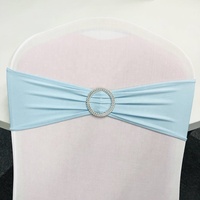 Vente en Gros de Bandes de Chaise Élastiques en Spandex avec Boucle pour Décorations d'Événements et de Banquets de Mariage