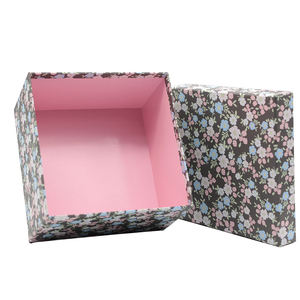 Boîte cadeau rigide en papier couché OEM, doublure satinée, impression CMJN, logo personnalisé, matériaux recyclés, emballage durable, boîte en papier - Product Image 3