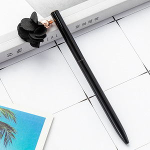 Gao <span class=keywords><strong>Shi</strong></span> Stylo à bille en métal suspendu en forme de fleur 0.5mm de largeur Signature personnalisée pour anniversaire ou fête des enseignants Cadeau Logo - Product Image 6
