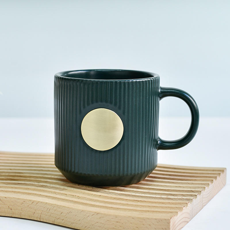 Matte Dark Green Bronze Medal Cup