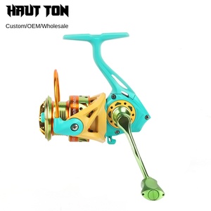 Moulinet de pêche en métal noir Hauton MC1000 haute vitesse 5.2 1 rapport de vitesse océan plage pêche - Product Image 3