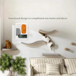 أرجوحة القط والجثم شنت الجدار الأثاث رفوف عائمة رفوف الحائط القط - Product Image 2