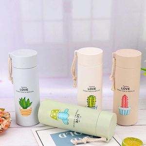Reusable Plastic Travel <b>Mug</b> Food Grade Glass Bottle with Custom Logo Hand Grip and Color <b>Box</b> Packaging - Product Image 3