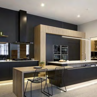 Armoire de cuisine en acier inoxydable de style industriel personnalisée Prima, antirouille, imperméable, pour appartement et cuisine commerciale