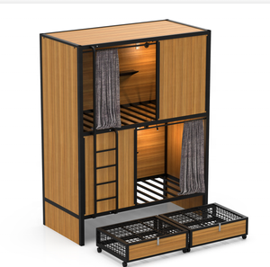Space Capsule Hotel Bedroom Sets Lits superposés Sleep Cabin Nap Cab <span class=keywords><strong>SleepBox</strong></span> Office Pod - Product Image 2