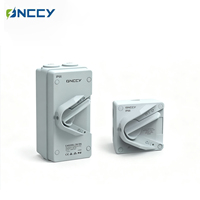IP66 Onccy étanche résistant aux UV petite/grande boîte solaire PV AC interrupteur d'isolation de déconnexion avec bouton rotatif