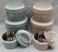 3-teiliges Luxus-Chafing-Dish-Set für Zuhause und Feiern 1,2L 2,4L 4,8L Isolierte Warmhaltebehälter Ramadan-Feier Hochwertiger Chinesischer Hersteller