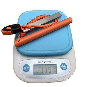 Allume-feu en tige de magnésium 12,7x127 mm, outil de survie en plein air, camping, couleur orange réfléchissante, vert militaire - Product Image 5