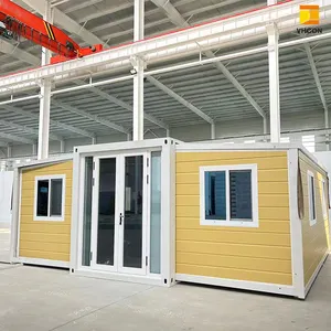 Support Customization 20ft Prefabricated Folding Homes 40ft Luxury House 5 Bedroom Expandable Container House