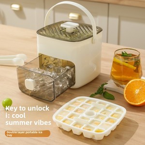 Moule à glaçons à pression manuelle, grande capacité, en plastique alimentaire, pour usage domestique - Product Image 2