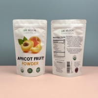 Emballage en plastique de 8 oz avec doublure en aluminium Sacs en plastique conservés fraîcheur en poudre de fruits abricot et prune