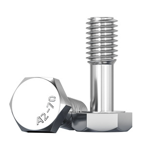 GB838 Stainless Steel Hex Head Screw A2-70 M5 M16 Fastener Connection Sports Equipment - Product Image 1