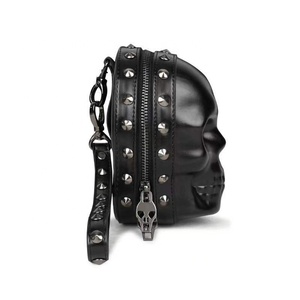 3D Punk <strong>Skull</strong> Design Crossbody Chain Bag Women's Shoulder Bag <strong>Purses</strong> and Handbags for Gothic Girls Clutch Bag 2021 Pu Leather - Product Image 3