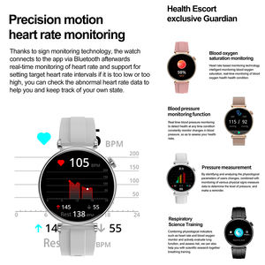 שעון חכם עבור נשים גברים bluetetooth טלפון חכם עם מבחן הלחץ תצוגת שעון עולם אימון תצוגת שעון עולם - Product Image 4