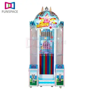 Amusement parks Coin Operated Rainbow Castle Kids Lottery Ticket Redemption Games carnival Ride indoor entertainment Aracde game