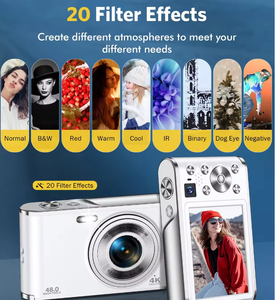 Cámara Digital Compacta Mini DC306L <span class=keywords><strong>de</strong></span> 48MP, Cámara Réflex Digital UV para Estudiantes y Actividades al Aire Libre con Resolución <span class=keywords><strong>de</strong></span> Video 4K - Product Image 2