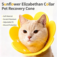 Collier de récupération pour chat, collier égyptien souple anti-léchage, pour la cicatrisation des plaies, coussin de protection pour le cou, pour chatons et chiots