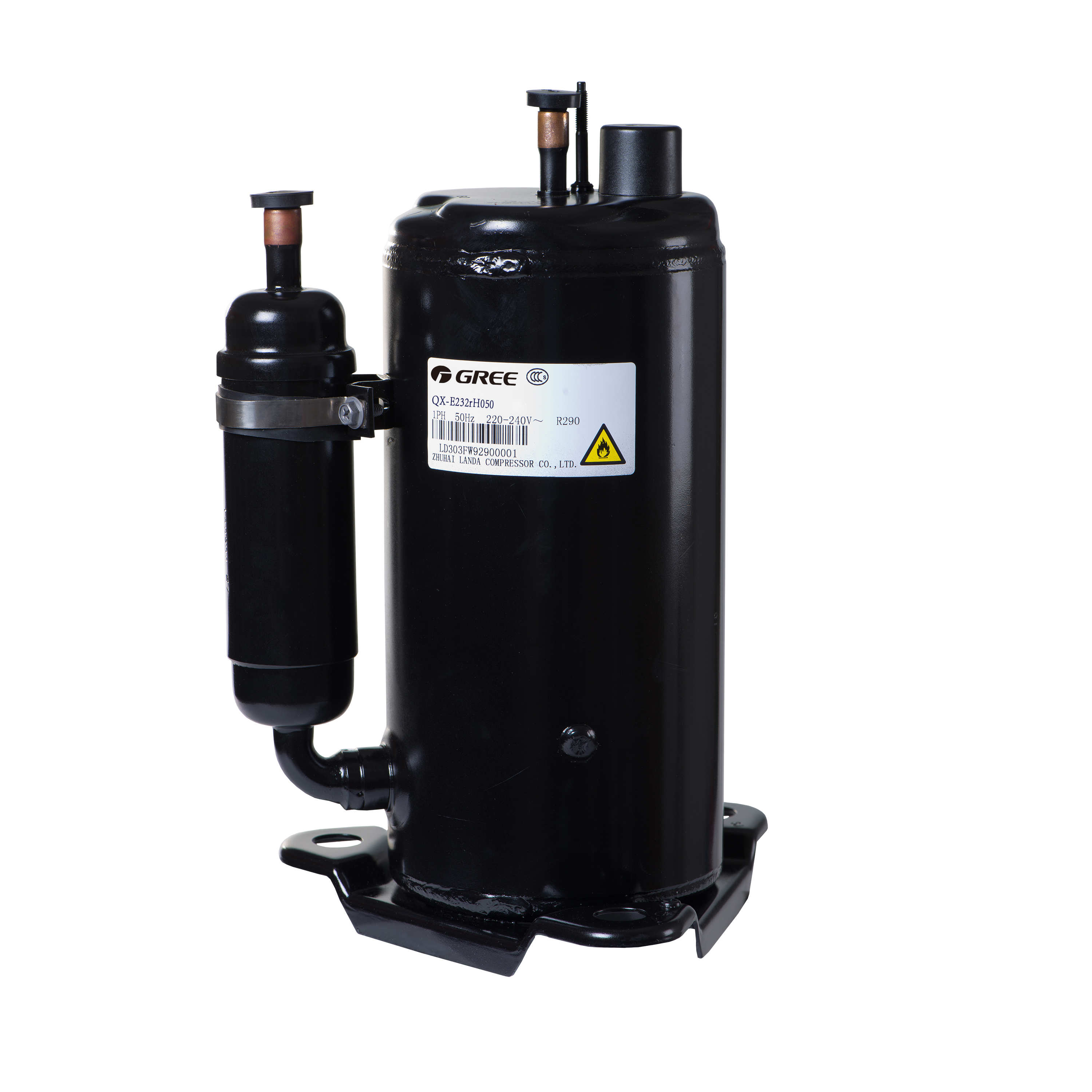 LANDAエアコンコンプレッサーR410a R134 R600ロータリー冷凍