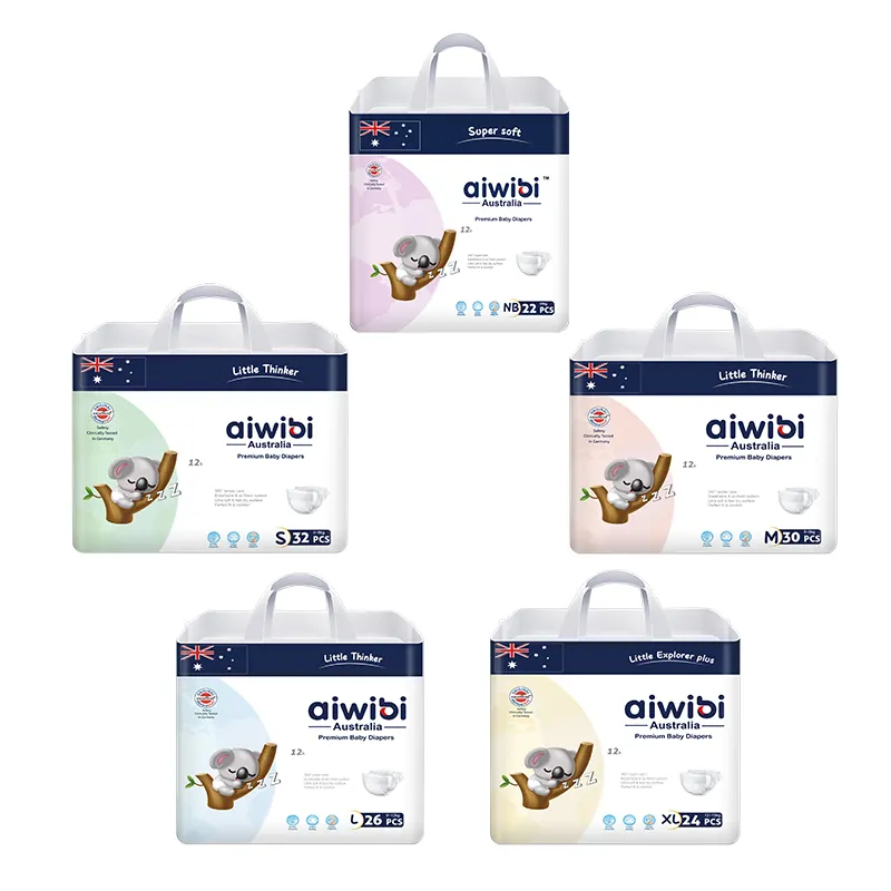 AIWIBI 일회용 아기 기저귀/기저귀 무료 배송 샘플 아기 기저귀 도매 기저귀/기저귀
