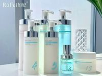 RUFEI Gel Nettoyant Sakura, Crème Masque Hydratante, Tonique Contrôle Sébum, Essence, Lait, Crème et Lotion Visage pour Salons de Beauté